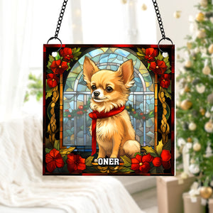 Personalized Gifts For Dog Lovers Suncatcher Ornament 05hutn090924 Chihuahua - Ornament - GoDuckee