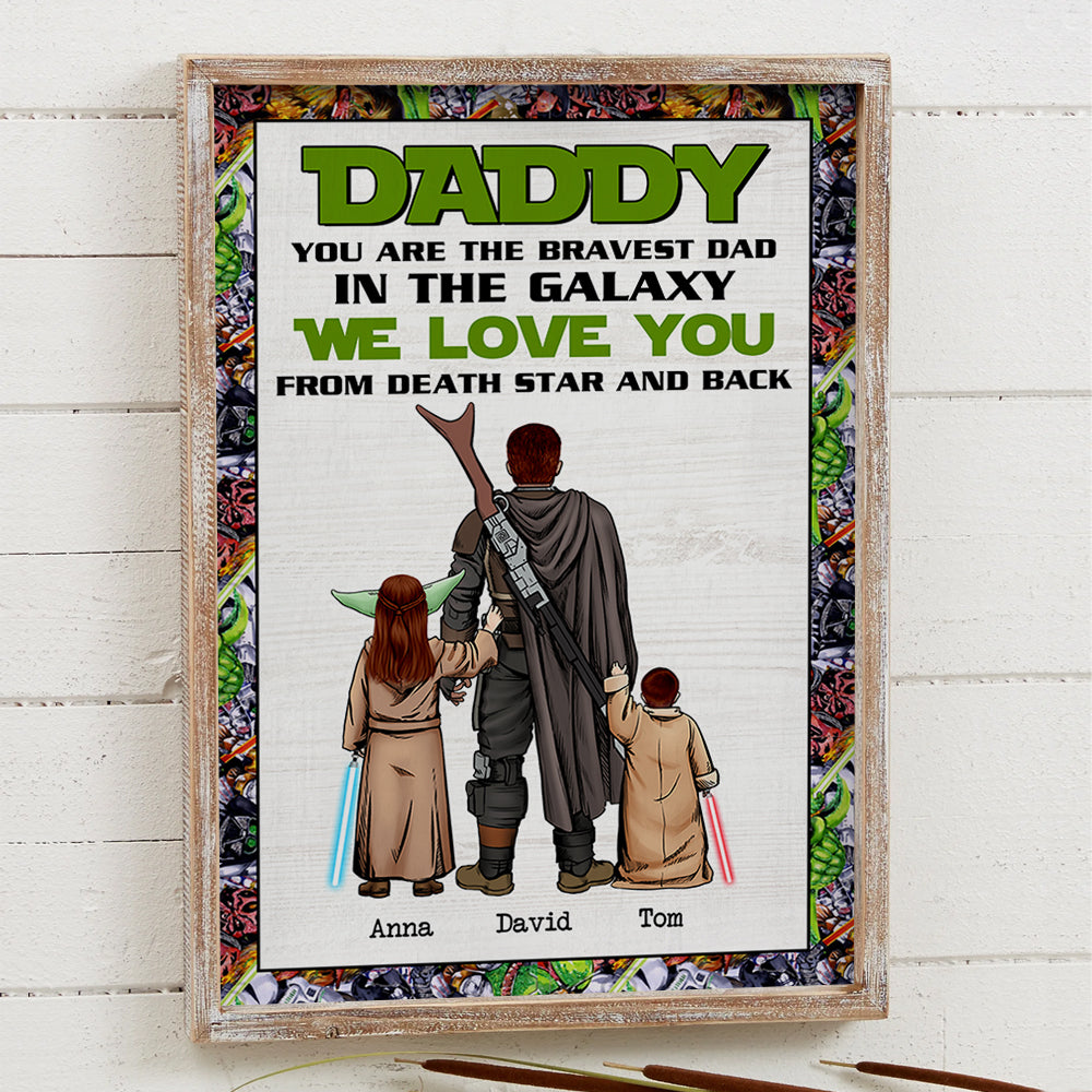 You Are The Bravest Dad Personalized Canvas Print, Gift For Dad-4ohtn180523hh - Poster & Canvas - GoDuckee