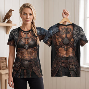 Viking Female Warrior Shirt - Personalized Gifts 02PATN180726