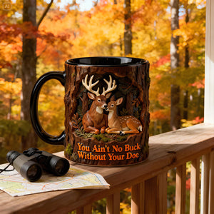 Deer Hunting Couple Mug - Personalized Gifts For Couple 03NADT130126 - Coffee Mug - GoDuckee