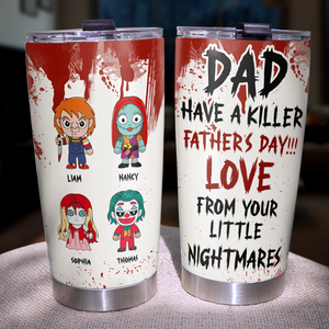 Horror Dad 20oz Tumbler - Personalized Gifts For Dad 03OHPU050525HA - Tumbler Cup - GoDuckee