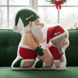 Gnome Old Couple Pillow Personalized Gifts For Couple 01OHDT131125 - Pillow - GoDuckee