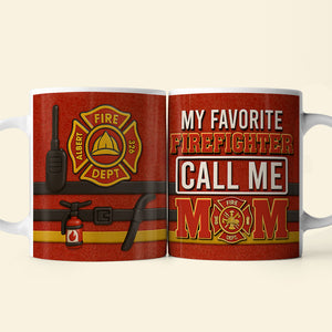 Firefighter Mom Coffee Mug - Personalized Gifts For Mom 06OHQN080425 - Coffee Mug - GoDuckee