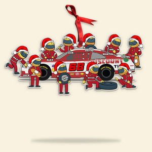 Personalized Racing Custom Shape Ornament, Christmas Gift For Racing Team - Ornament - GoDuckee