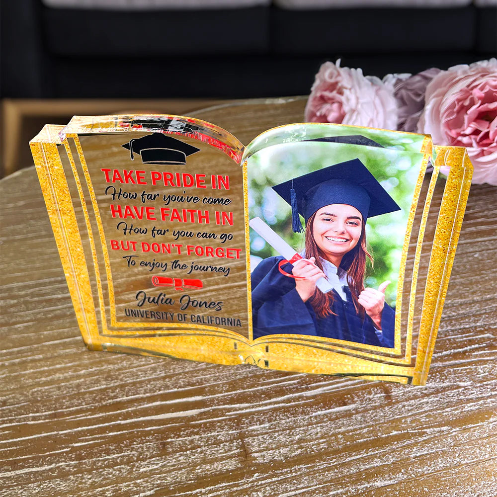 Custom Photo Gifts For Graduates Take Pride In How Far You've Come Graduation Gifts - Decorative Plaques - GoDuckee