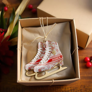 Winter Skating Ornament - Personalized Gifts For Skateboarders 05PGLU241025 - Ornament - GoDuckee