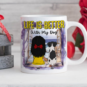 Personalized Gifts For Dog Lovers Coffee Mug 02katn170225hg Life Is Better With My Dogs - Coffee Mug - GoDuckee
