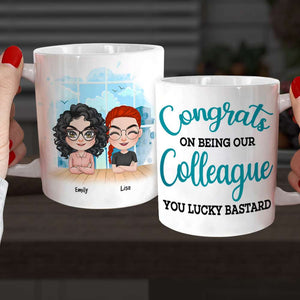 Congrats On Being Our Colleague, Personalized Coworker Mug 04NAHN160623HH - Coffee Mug - GoDuckee