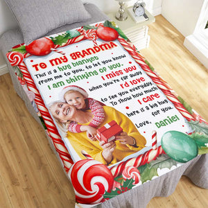 Custom Photo Gifts For Grandma, Christmas Blanket 04PGMH111024 - Blanket - GoDuckee