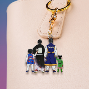 Personalized Gifts For Family Keychain Anime Family 02QHHU260225HG - Keychains - GoDuckee