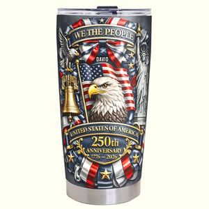 America 250th Anniversary Tumbler - Personalized Gifts 02toqn030326 - Tumbler Cup - GoDuckee
