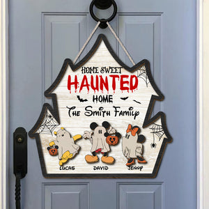 Personalized Gifts For Family Wood Sign 01xqtn150724 Halloween Party Boo Ghost Scary Cartoon - Wood Sign - GoDuckee