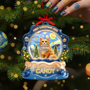 Slay Cat Christmas Ornament Personalized Gifts For Cat Lovers 04TGTA230825-Homacus