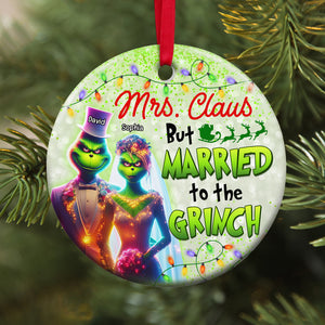 Personalized Gifts For Couple Christmas Ceramic Ornament 03OHQN241024 - Ornament - GoDuckee