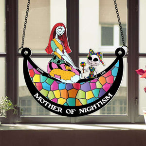 Personalized Gifts For Autism Mom Suncatcher Ornament Mother Of Nightism 02OHMH270225 - Ornament - GoDuckee