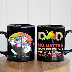 Dad No Matter 04DNPO060623 Personalized Family Coffee Black Mug - Coffee Mug - GoDuckee