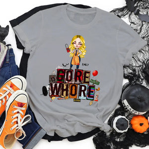Gift For Halloween, Personalized Shirt, Crime Girl Horror Shirt, Halloween Gift 06QHHN010823HH - Shirts - GoDuckee