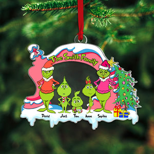 Personalized Christmas Gifts For Family Acrylic Ornament 01KATN020824 - Ornament - GoDuckee