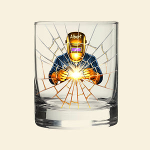Professional Welder Drinking Glass – Personalized Gifts For Welder 02hyqn271125 - Glass - GoDuckee