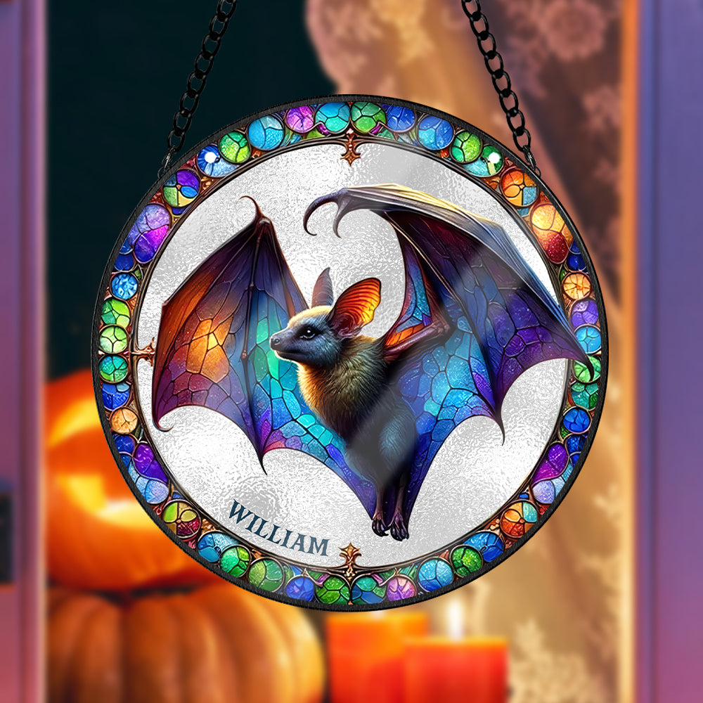 Personalized Halloween Gifts For Horror Fans Bat Stained Glass Ornament 03acxx220824/03acqn230824 - Ornament - GoDuckee