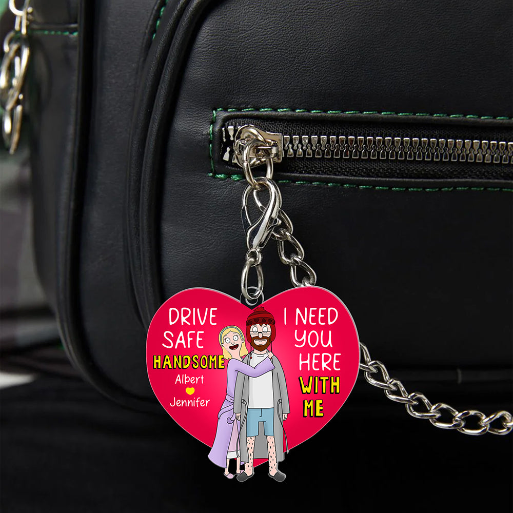 Personalized Gifts For Couple Keychain I Need You Here With Me 04QHQN050225HG - Keychains - GoDuckee