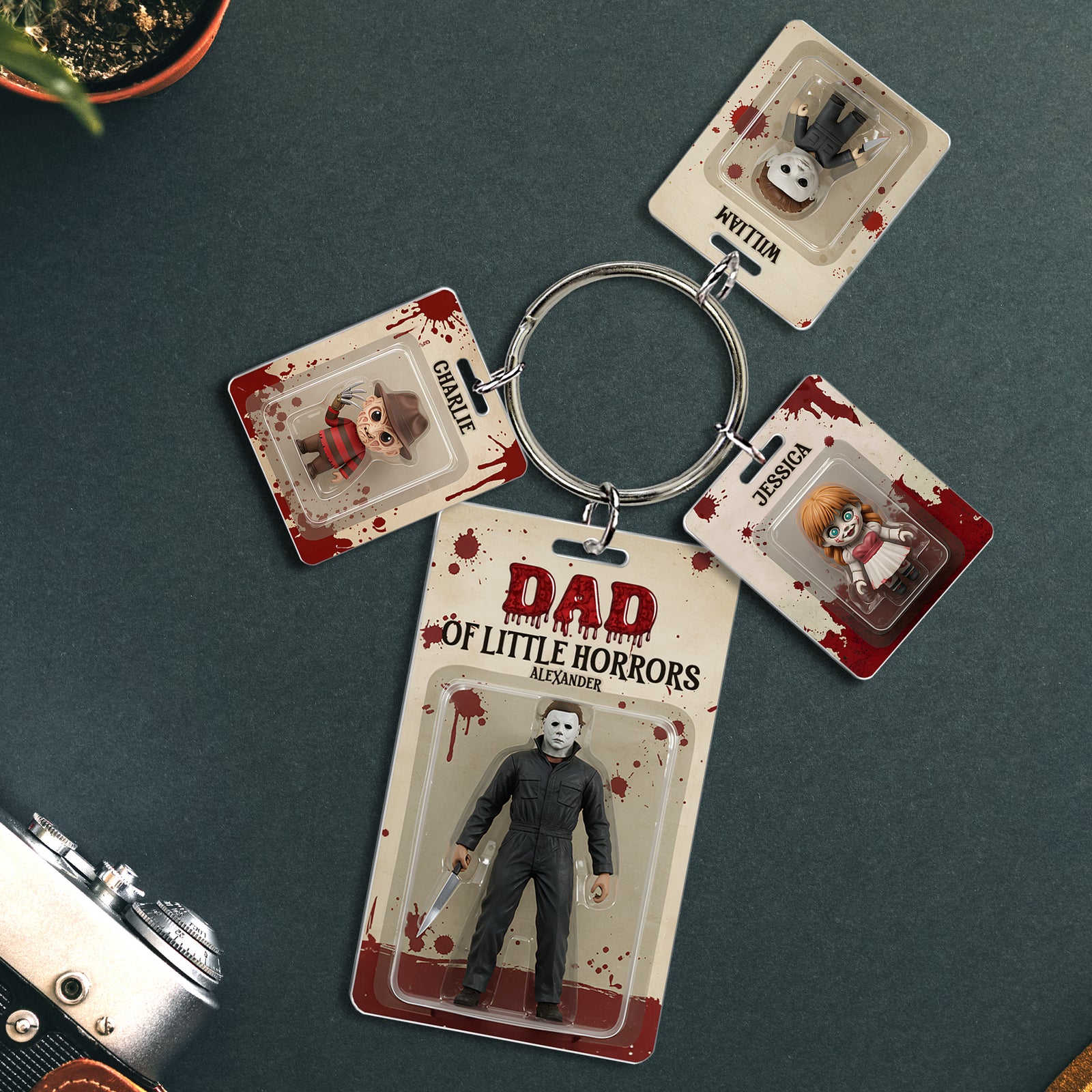 Horror Dad Acrylic Tag Keychain - Personalized Gifts For Father 02QHLU280425 - Keychains - GoDuckee