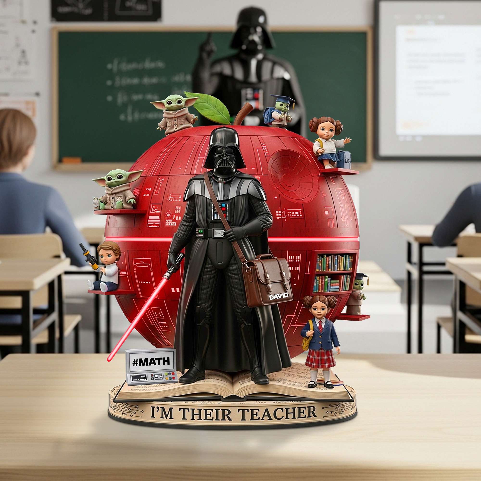 Galactic Teacher Acrylic Plaque - Personalized Gifts For Teacher 03TGTN140625 - Shaped Plaques - GoDuckee