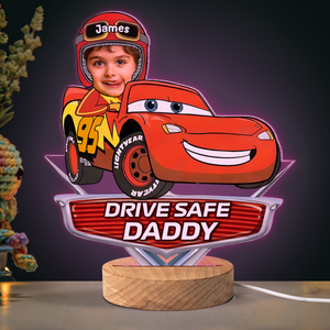 Custom Photo Gifts For Kids Cartoon Car LED Light 01acpu091224 - Led Night Light - GoDuckee