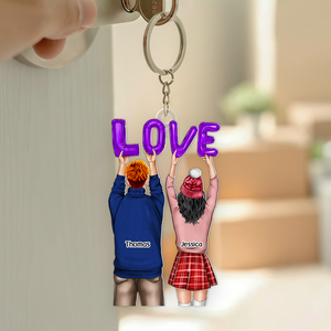 Personalized Gifts For Couple Keychain 021acpu131124 - Keychains - GoDuckee