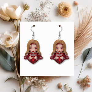Personalized Horror Characters Acrylic Earrings 04ohtn130625 - Earrings - GoDuckee