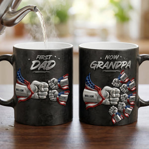 Grandpa Patriotic Team Magic Mug, Personalized Gifts For Promoted Grandfather 05qhtn200526 - Coffee Mug - GoDuckee
