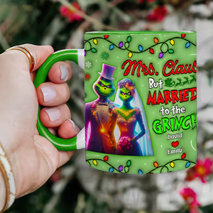 Personalized Gifts For Couple Coffee Mug Christmas Greenmonster Couple 01OHPU291024 - Coffee Mug - GoDuckee