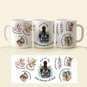 Kneeing Knight Mug Personalized Gifts for Faith Warriors 01HUDT090625 - Coffee Mug - GoDuckee