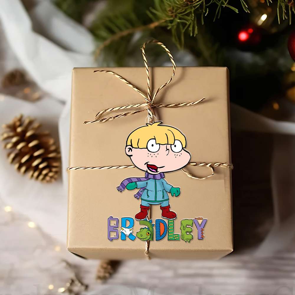 Personalized Gifts For Kid Ornament, Playful Cartoon Kid Custom Name Art 03QHLU221024HG - Ornament - GoDuckee