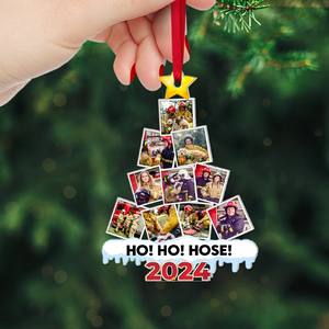 Firefighter Custom Photo Acrylic Christmas Ornament 09HUPU260924 - Ornament - GoDuckee