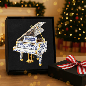 Personalized Gifts For Christmas, Piano Toile de Jouy Custom Shape Acrylic Ornament 05pgta300925 - Ornament - GoDuckee