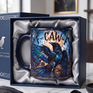 Attitude Raven Accent Mug, Personalized Gifts For Gothic Occult Lovers 03qhlu010826