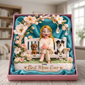 Dog & Cat Mom Acrylic Plaque - Personalized Gifts For Mothers 03totn110326 - Shaped Plaques - GoDuckee