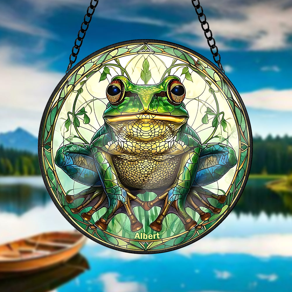 Personalized Gifts For Frog Lovers Stained Glass 07acqn230824 - Ornament - GoDuckee