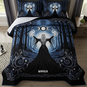 Mystic Witchcraft Quilt Bed Set, Personalized Gifts For Wicca Witch 04qhtn280725 - Blanket - GoDuckee