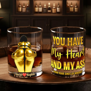 You Have My Heart Round Glass - Personalized Gifts For Couples 06NALU271125 - Glass - GoDuckee