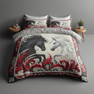 Personalized Horse Couple Quilt Bedding Set Special Line 02xqtn150125 - Blanket - GoDuckee