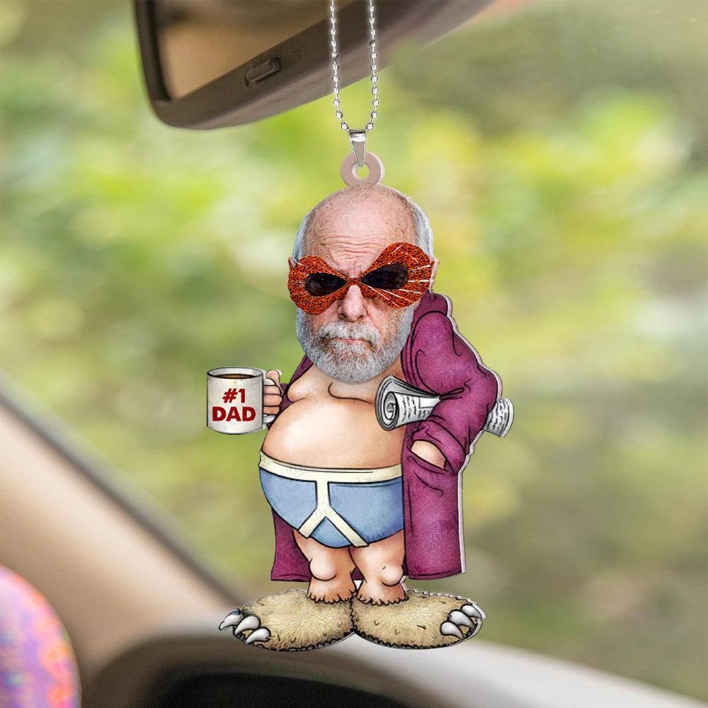 Custom Photo Gifts For Dad Car Ornament 04HUMH120324 Father's Day - Ornaments - GoDuckee