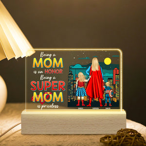 Personalized Gifts For Mom LED Light Being A Mom Is An Honor 03toqn040324pa - Led Lights - GoDuckee