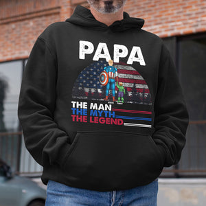 Papa The Man The Myth Personalized Shirt, Gift For Father's Day-5ohpo030523 - Shirts - GoDuckee