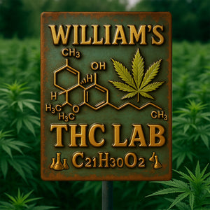 Botanical Chemistry Lab Metal Sign - Personalized Gifts For Weed Lovers 04TOLU050625 - Metal Signs - GoDuckee