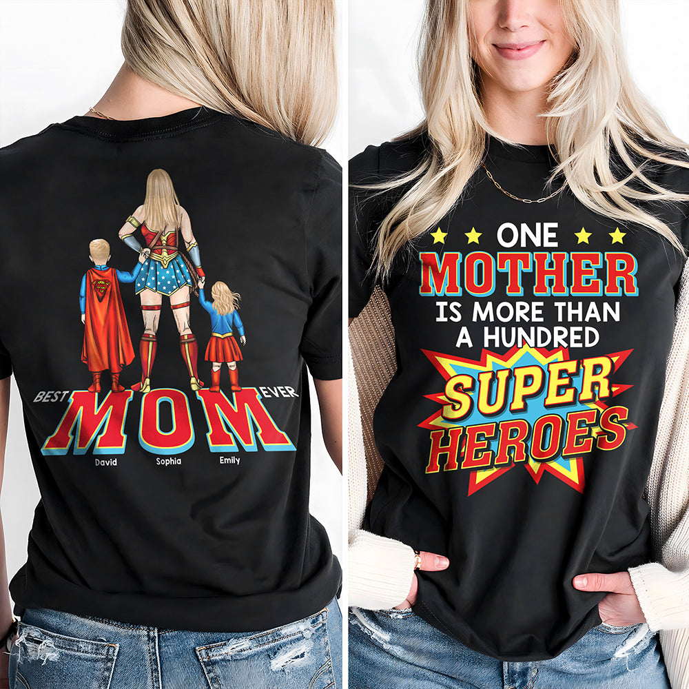 Super Mom Shirt Personalized Gifts For Mom 011TOQN180325PA-Homacus