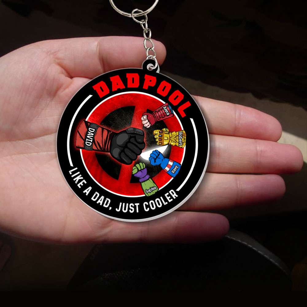Dad Like A Dad Just Cooler 03qhqn290523ha Personalized Keychain QNFBK - Keychains - GoDuckee
