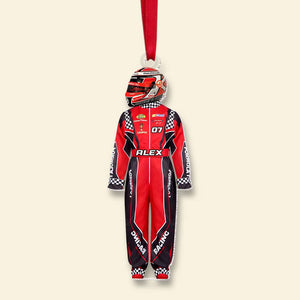 Personalized Gift For Racing Lover Ornament Racing Uniform Ornament 02OHMH021024 - Ornament - GoDuckee