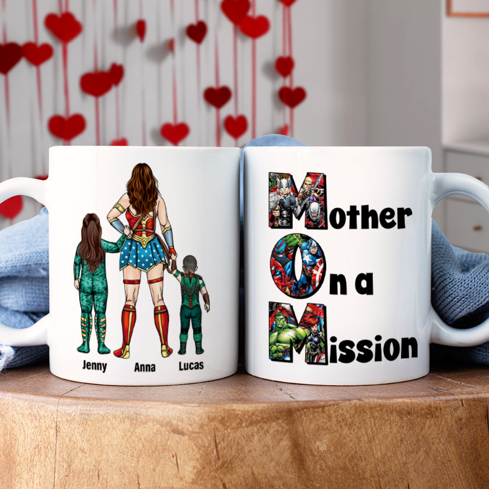 Personalized Gifts For Mom Coffee Mug 05totn070325pa Mother On A Mission - Coffee Mug - GoDuckee